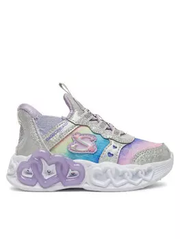 Кроссовки Infinite Heart Lights-Eternal Shimmer 303755N/SMLT Skechers, серебряный