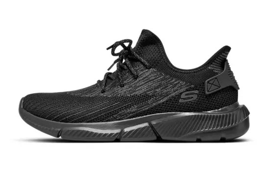 Кроссовки Ingram для бега мужские с низким верхом, полностью черные Skechers