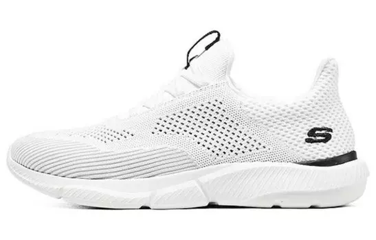 Кроссовки Ingram для бега мужские с низким верхом белые/черные Skechers