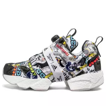 Кроссовки instapump fury boost 'sticker city' Reebok, черный