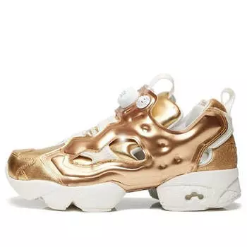 Кроссовки instapump fury celebrate 'brass' Reebok, золотой