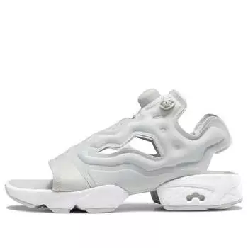 Кроссовки instapump fury 'grey white' Reebok, серый
