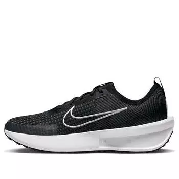 Кроссовки interact run 'black white' Nike, черный