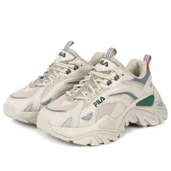 Кроссовки interation light shoes 'beige green red' Fila, бежевый