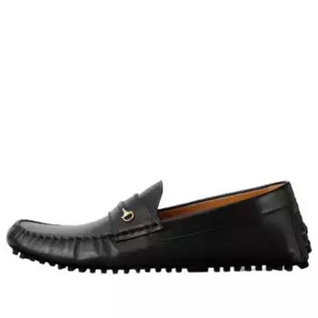 Кроссовки interlocking g driver loafers 'core black' Gucci, черный