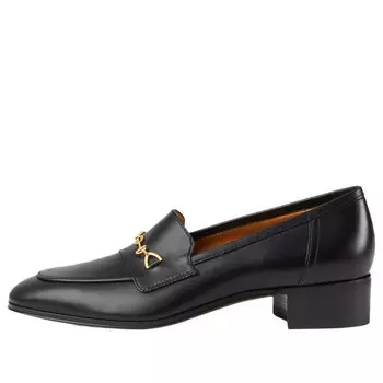Кроссовки interlocking g horsebit loafer 'black leather' Gucci, черный