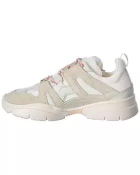 Кроссовки Isabel Marant Kindsay с замшей и кожаной отделкой, белый