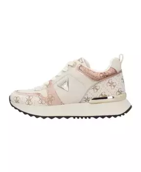 Кроссовки из экокожи с ламинированной вставкой Guess, мультиколор