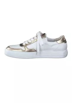 Кроссовки из гладкой кожи paul green, цвет Wei/ Gold