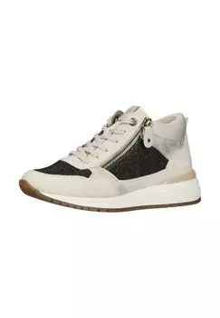 Кроссовки из искусственной кожи remonte, цвет Beige/ Schwarz