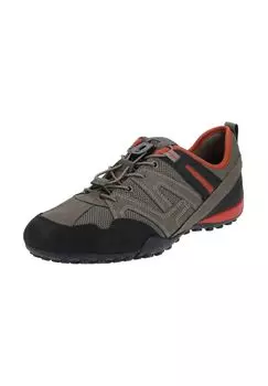 Кроссовки из искусственной кожи/сетки GEOX, цвет Grau Braun