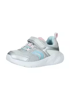 Кроссовки из искусственной кожи/сетки GEOX, цвет Blau Silber