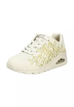 Кроссовки из искусственной кожи SKECHERS, цвет Beige/gold