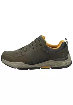 Кроссовки из искусственной кожи SKECHERS, цвет Oliv