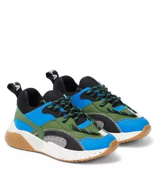 Кроссовки из искусственной кожи Stella Mccartney Kids, мультиколор