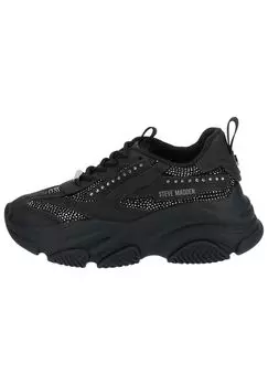 Кроссовки из искусственной кожи STEVE MADDEN, черный