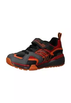 Кроссовки из искусственной кожи/текстиля GEOX, цвет Schwarz Rot
