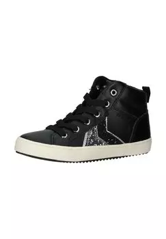 Кроссовки из искусственной кожи/текстиля GEOX, цвет Schwarz Silber