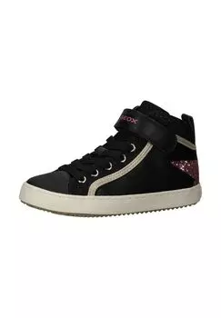 Кроссовки из искусственной кожи/текстиля GEOX, цвет Schwarz/pink