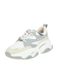 Кроссовки из искусственной кожи/текстиля STEVE MADDEN, серебро