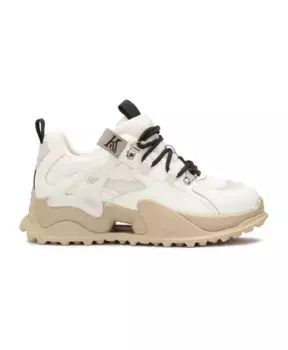 Кроссовки из комбинированных материалов Kazar Studio, бежевый