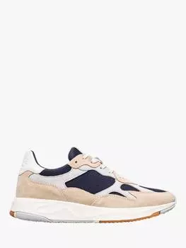 Кроссовки из кожаной сетки zuma CLAE, цвет Safari/Navy