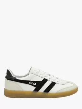 Кроссовки из кожи гадюки Gola, цвет White/Black/Gum