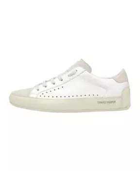 Кроссовки из кожи и замши Candice Cooper, белый