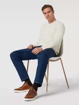 Кроссовки из кожи модели LACENO UOMO Pantofola dOro, коньячный цвет