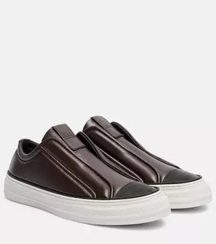 Кроссовки из кожи Monili Brunello Cucinelli, Testa Moro