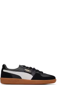 Кроссовки из кожи Palermo черного и серого цветов PUMA