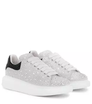 Кроссовки из кожи с декором Alexander Mcqueen