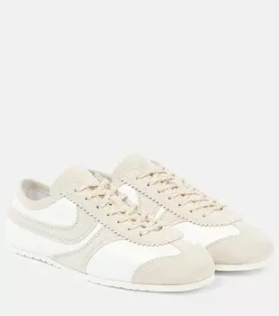 Кроссовки из кожи с замшевой отделкой Dries Van Noten, белый
