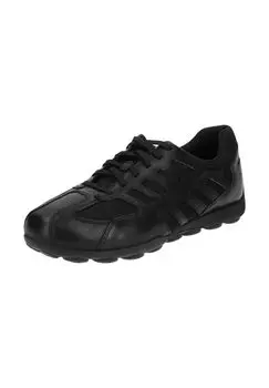Кроссовки из кожи/сетки GEOX, цвет Schwarz Schwarz
