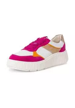 Кроссовки из кожи/синтетики Tamaris, цвет fuchsia
