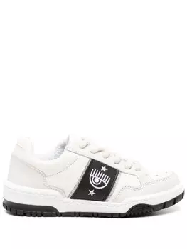 Кроссовки из кожи со вставками Cf-1 Chiara Ferragni, нейтральный цвет