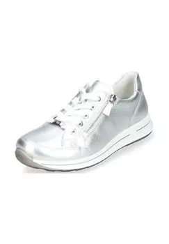 Кроссовки из кожи/текстиля ara, серебро