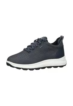 Кроссовки из кожи/текстиля GEOX, цвет Blau/ Grau