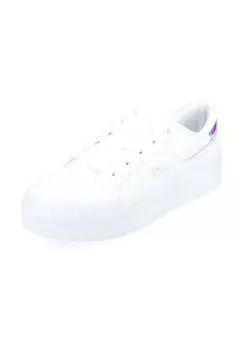 Кроссовки из кожи/текстиля LACOSTE, розовый