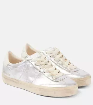 Кроссовки из металлизированной кожи Soul-Star Golden Goose, Silver/White/Milk
