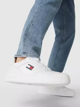 Кроссовки из микса кожи Tommy Jeans, белый