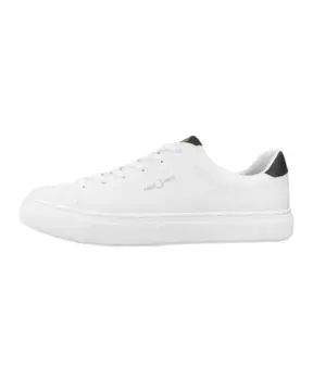 Кроссовки из мятой кожи Fred Perry, белый