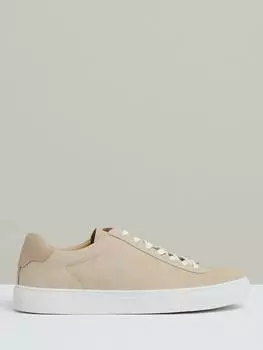 Кроссовки из нубука finley с низким верхом Reiss, экрю