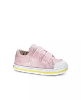 Кроссовки из парусины для маленьких девочек с застежкой-липучкой Pablosky, розовый