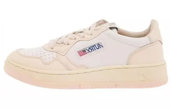 Кроссовки из перфорированной кожи с панелями Autry