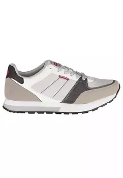 Кроссовки из полиэстера с контрастными деталями и логотипом Carrera, серый