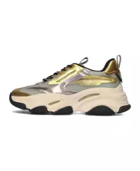 Кроссовки из сетчатой ткани с металлическими акцентами Steve Madden, желтый