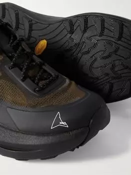 Кроссовки из сетчатой ткани с резиновой отделкой ROA, черный