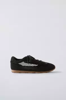 Кроссовки из сетки ZARA, черный