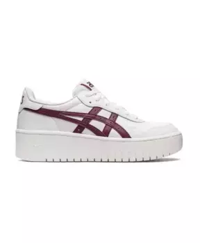 Кроссовки из синтетической кожи с межподошвой на платформе Asics, белый
